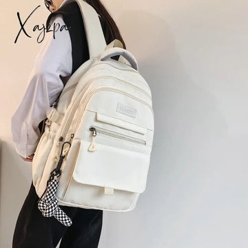 Xajzpa - Trendy Women Backpack Nylon Female Harajuku School Bag College Book Lady Travel Kawaii